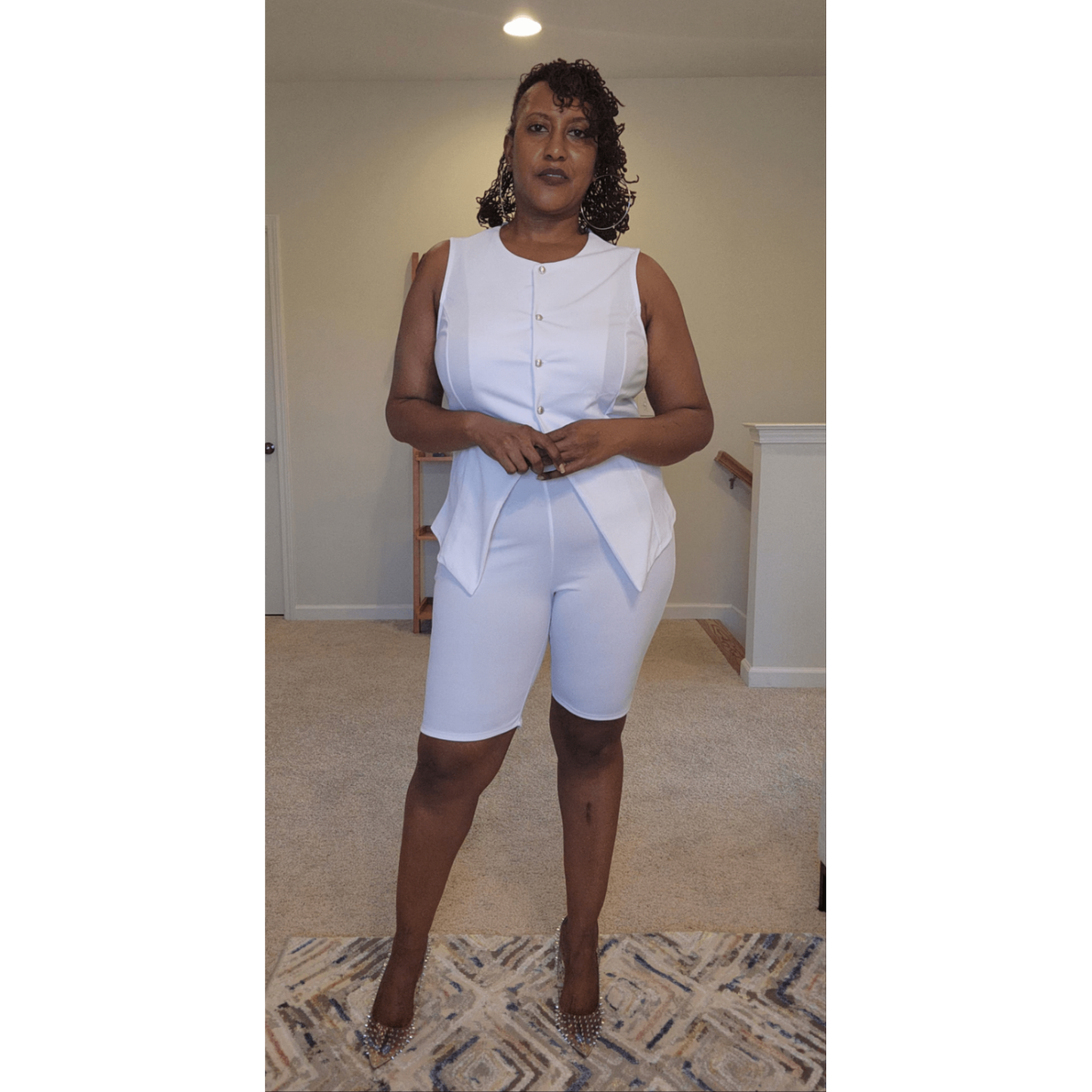 Plus Size Getting to Business Shorts Set - What A Diva Wears