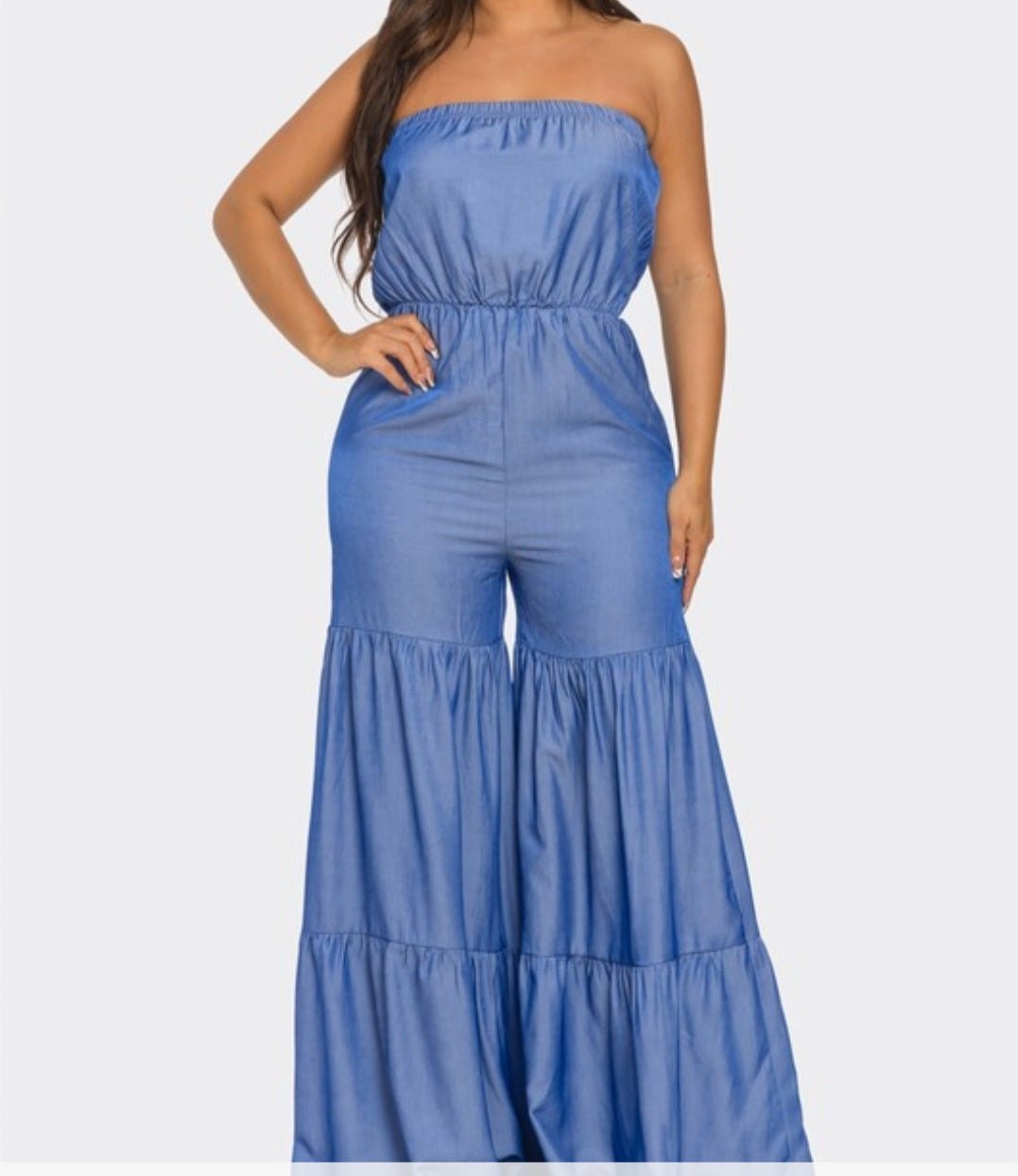 Wide Leg Ruffle Jumpsuit (Reg & Plus Sizes) - What A Diva Wears