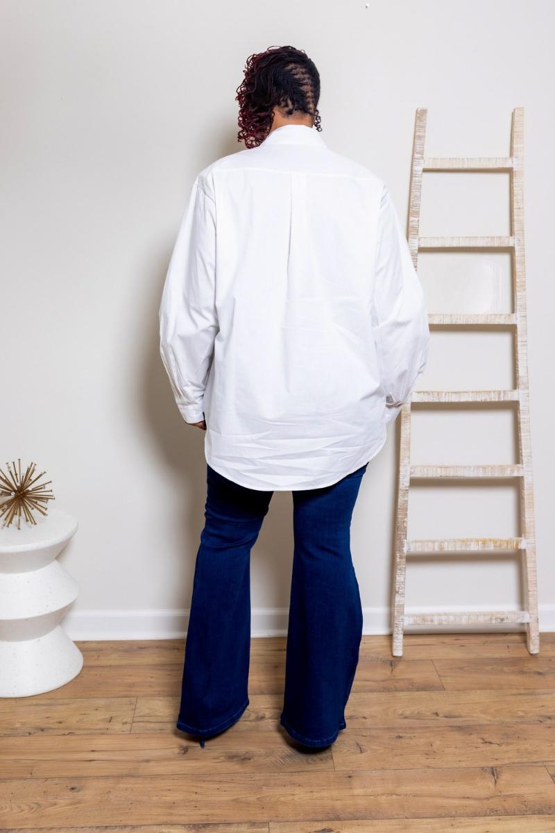 Elevated Tie White Shirt (One Size)