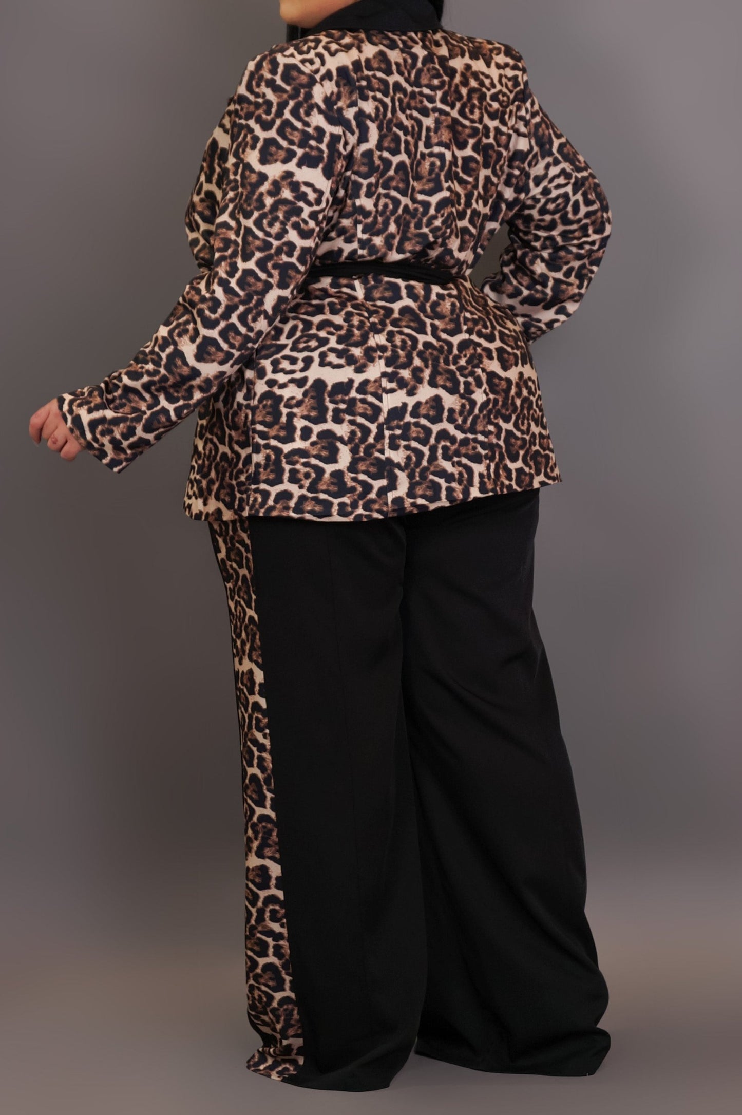 Plus size Leopard Business Suit/Set