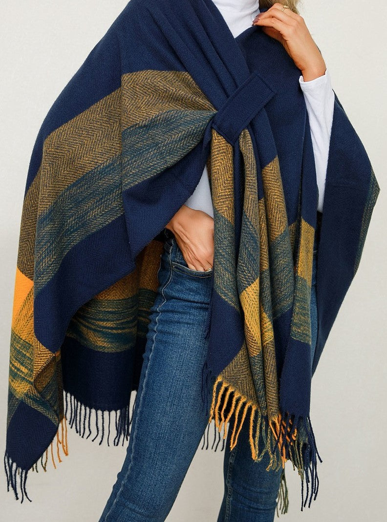 Cashmere Knitted Cape Cloak (OS)