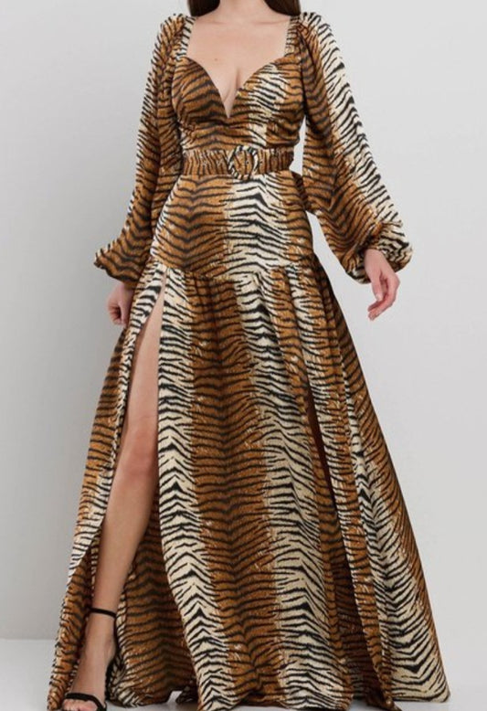 ANIMAL PRINT Maxi Dress (Reg & Plus sizes)