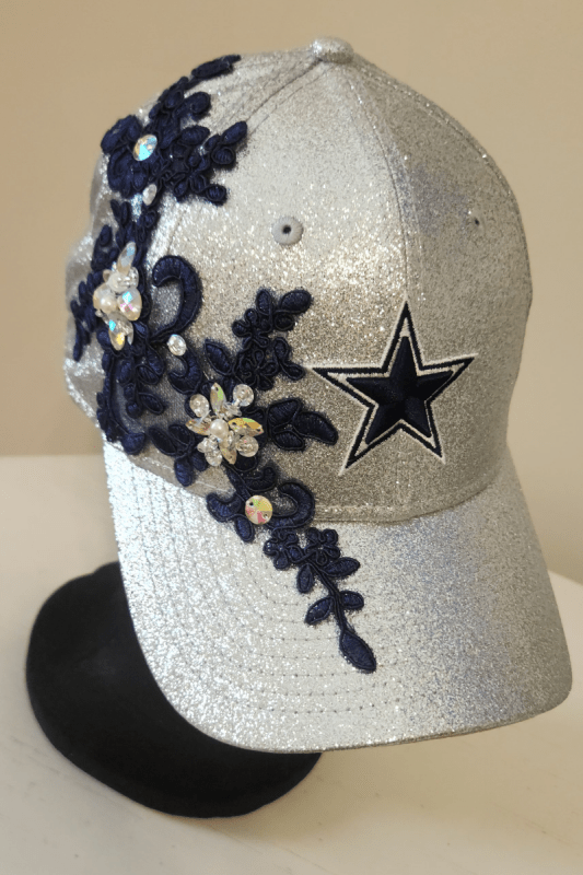 Blinged Out Dallas Cowboys Hat - What A Diva Wears Boutique