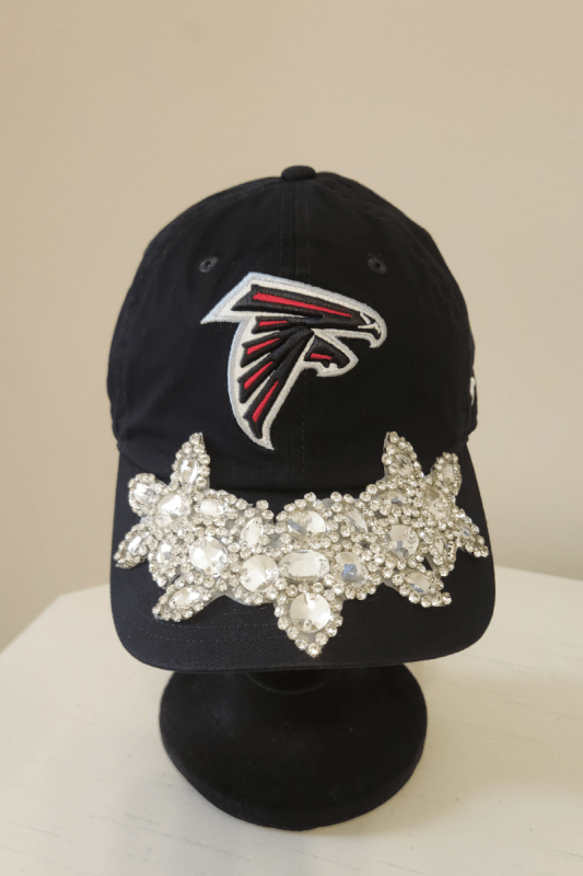 Blinged Out Falcons Hat - What A Diva Wears Boutique