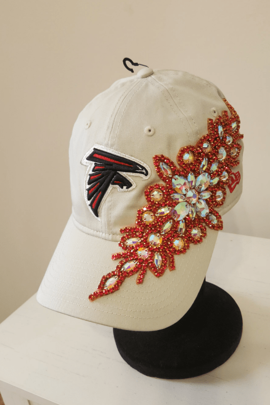 Blinged Out Falcons Hat - What A Diva Wears Boutique