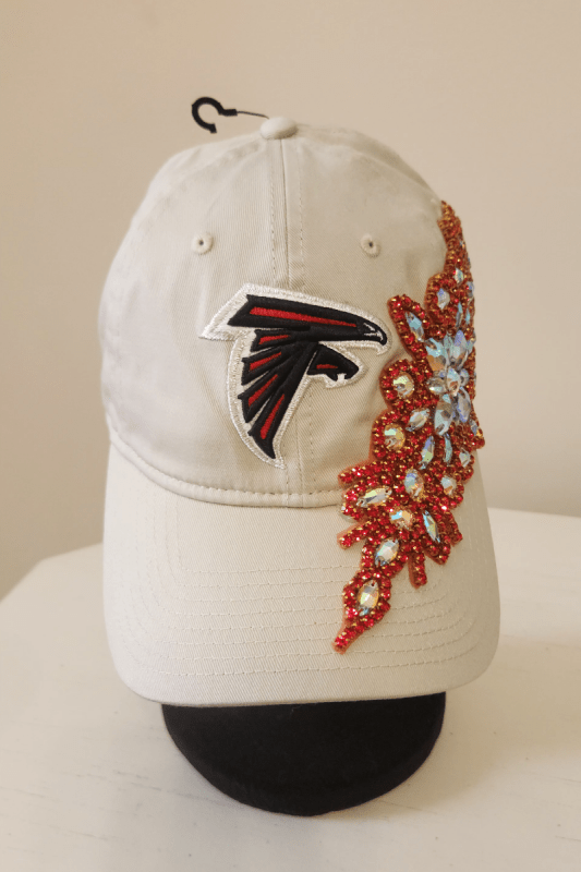 Blinged Out Falcons Hat - What A Diva Wears Boutique