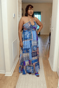Boho Breeze Patchwork Maxi Dress - What A Diva Wears Boutique
