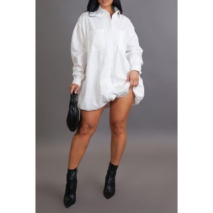 Button me up Mini Dress - What A Diva Wears
