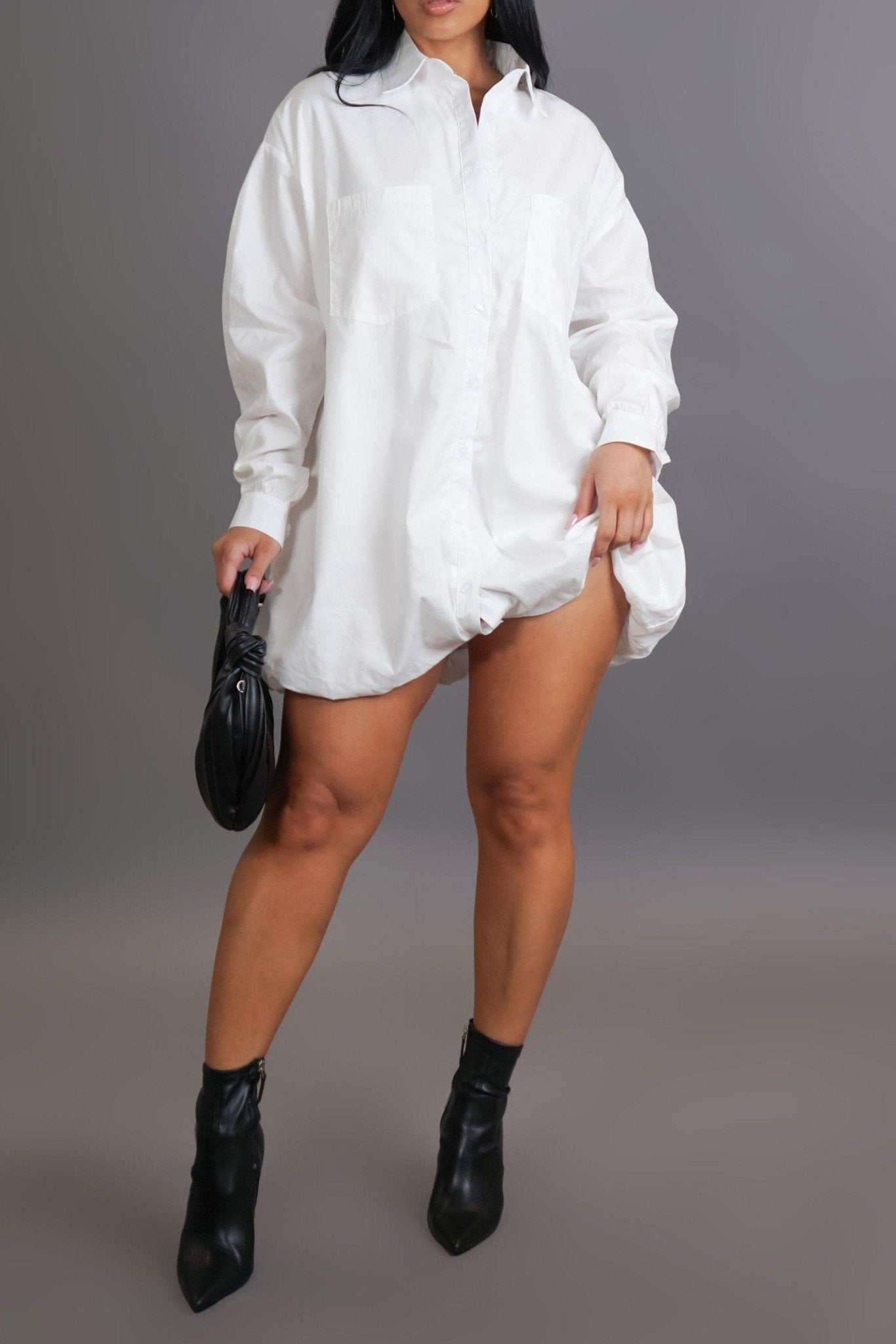 Button me up Mini Dress - What A Diva Wears