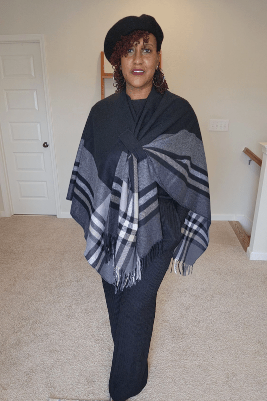 Cashmere Knitted Cape Cloak (OS) - What A Diva Wears Boutique