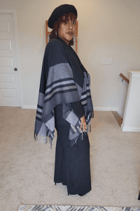 Cashmere Knitted Cape Cloak (OS) - What A Diva Wears Boutique