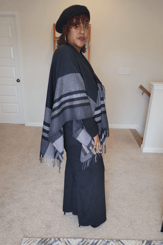 Cashmere Knitted Cape Cloak (OS) - What A Diva Wears Boutique