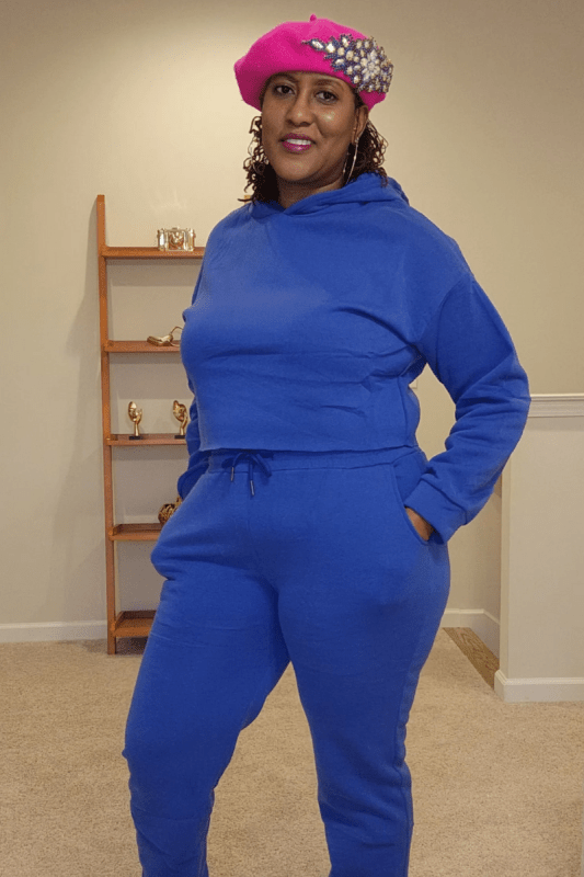 Cool Days Crop Hoodie Sweat Suit (Regular and Plus Sizes) - What A Diva Wears Boutique