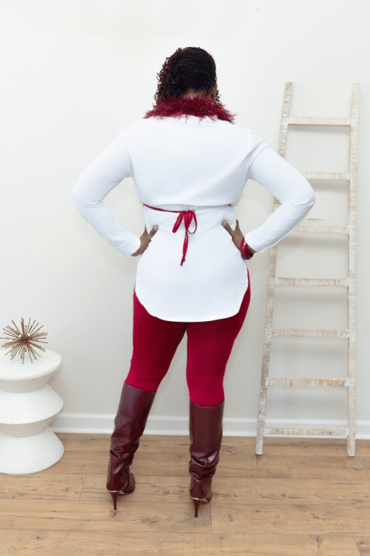 Crimson Heat Fur Set - What A Diva Wears Boutique