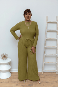 Crinkled & Chic Set (Reg & Plus Sizes) - What A Diva Wears Boutique