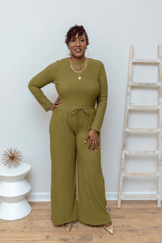Crinkled & Chic Set (Reg & Plus Sizes) - What A Diva Wears Boutique