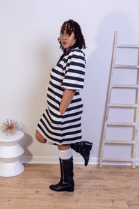 Flirty Ottoman Dress (Reg & Plus Size) - What A Diva Wears Boutique