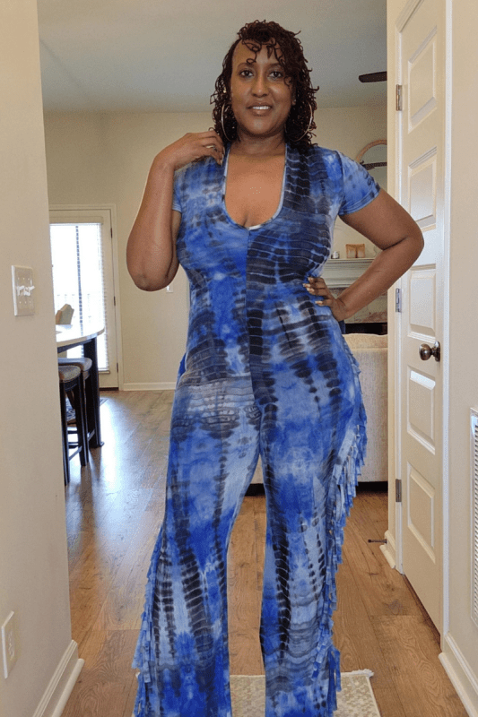 Fringe for Days Tie - Dye Jumpsuit - What A Diva Wears Boutique