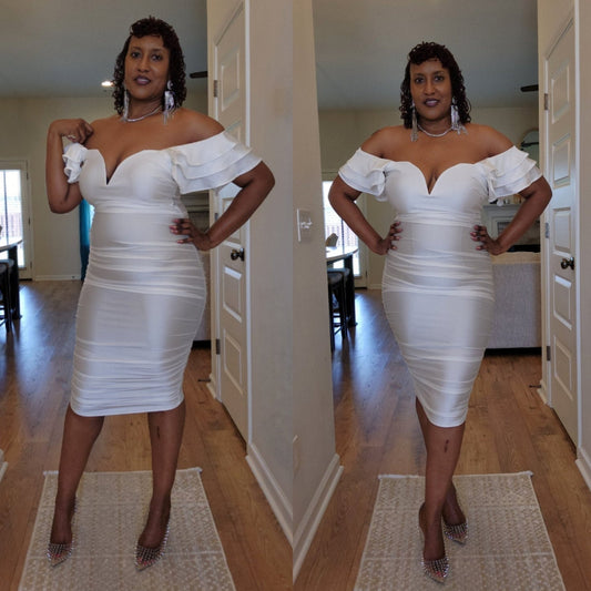 Island Muse Midi Dress - White - What A Diva Wears