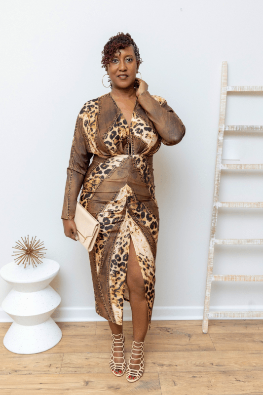 Jungle Luxe Midi Dress - What A Diva Wears Boutique