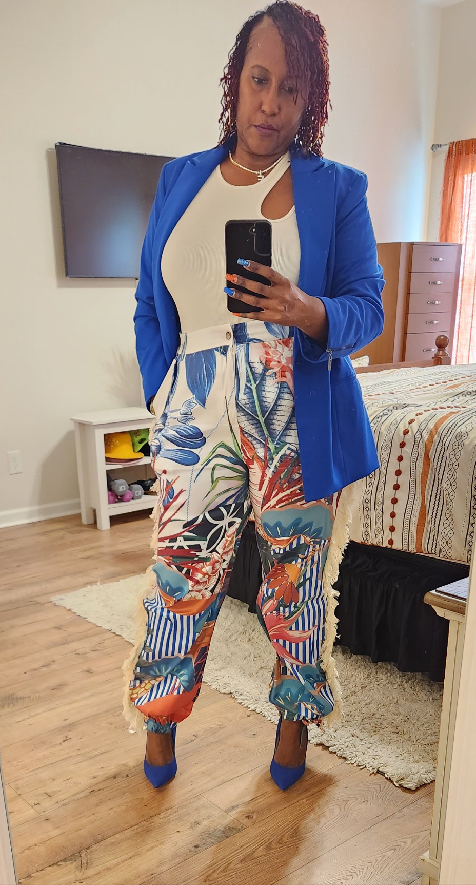 Just A Girl Tropical Pants (Reg & Plus sizes) - What A Diva Wears