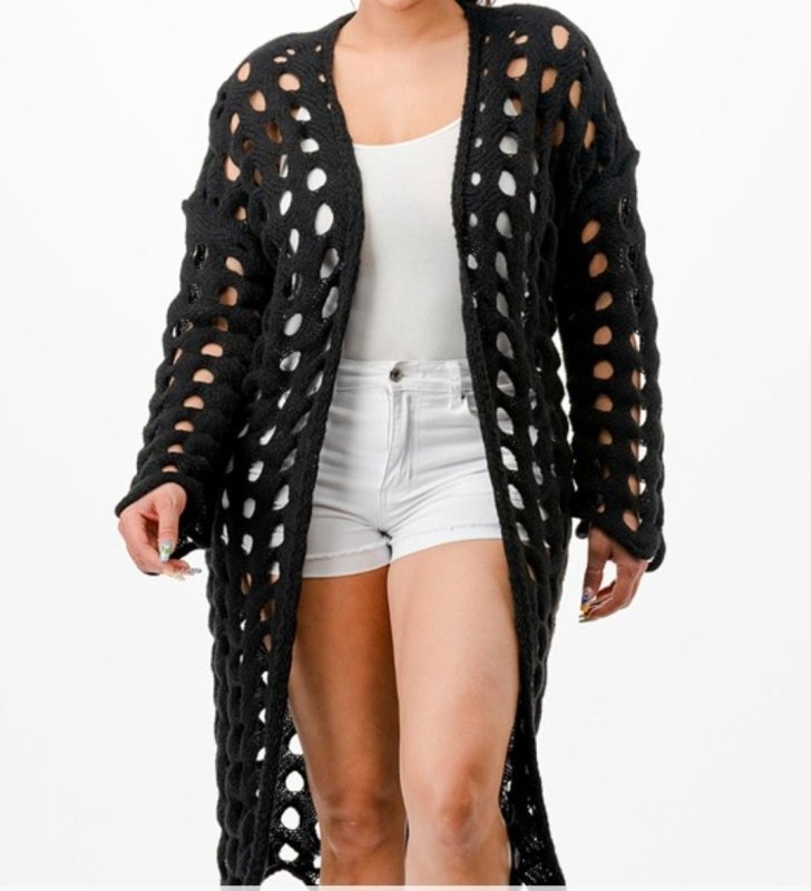 Knitted Cardigan (OS) - What A Diva Wears Boutique