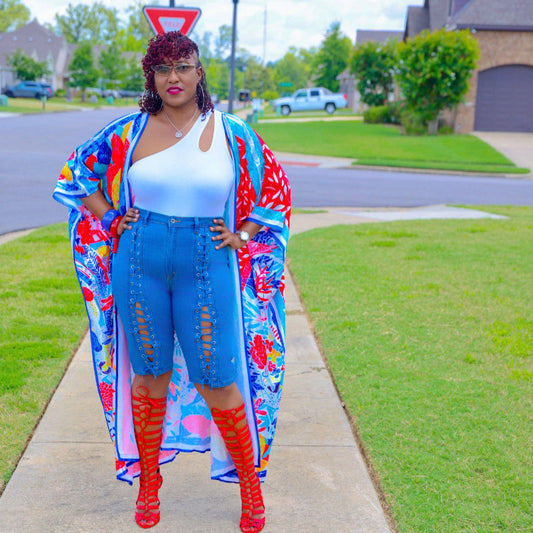Lace Up Bermuda Shorts (Reg & Plus Sizes) - What A Diva Wears Boutique