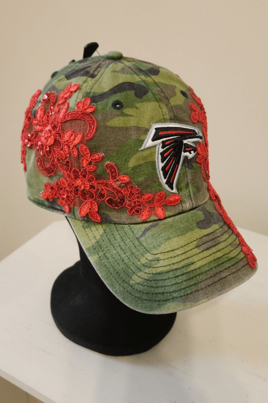 Laced out Falcons Hat - What A Diva Wears Boutique