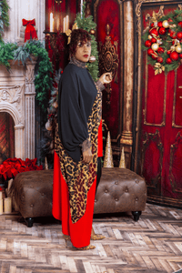 Leopard Luxe Asymmetrical Top (One Size) - What A Diva Wears Boutique