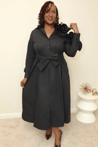 Like It Simple Midi dress (L only) - What A Diva Wears Boutique