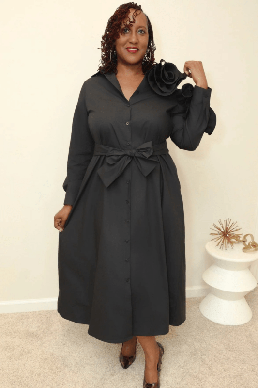 Like It Simple Midi dress (L only) - What A Diva Wears Boutique