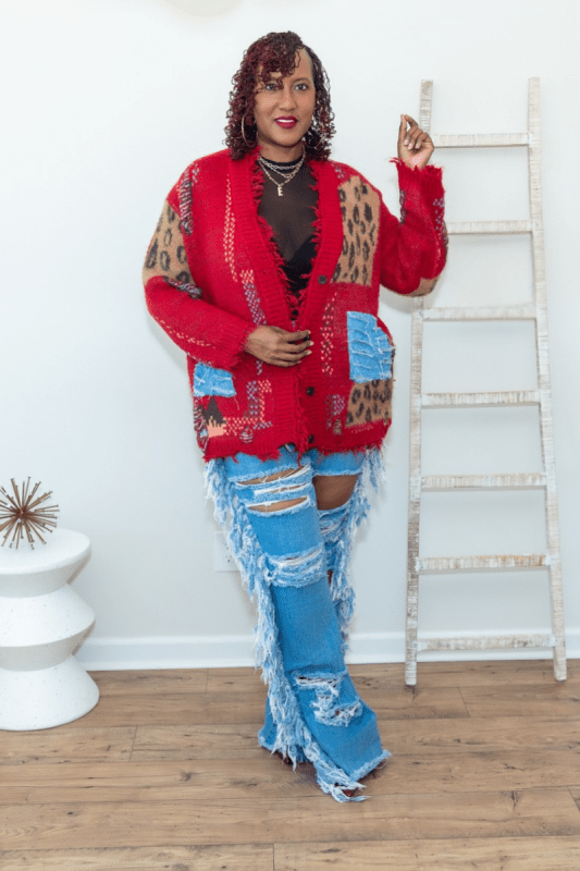 Mix Mood Sweater (OS) - What A Diva Wears Boutique