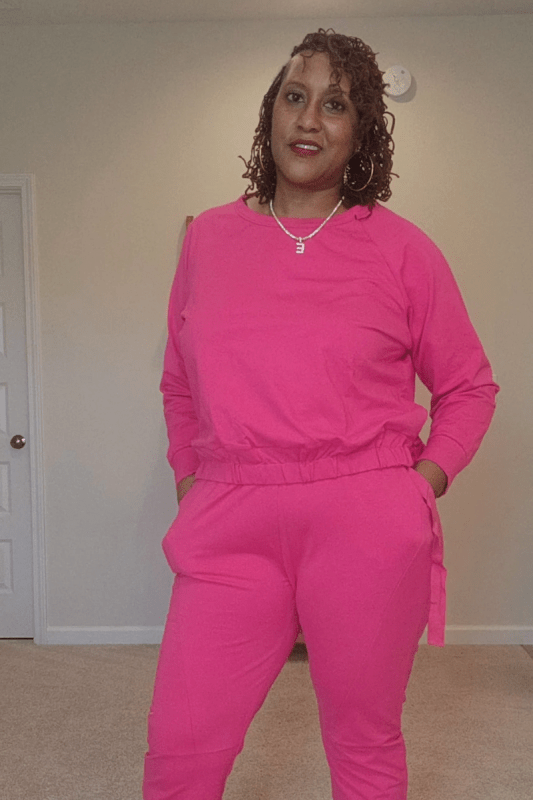 Plus Size Fushia Lounge Set - What A Diva Wears Boutique