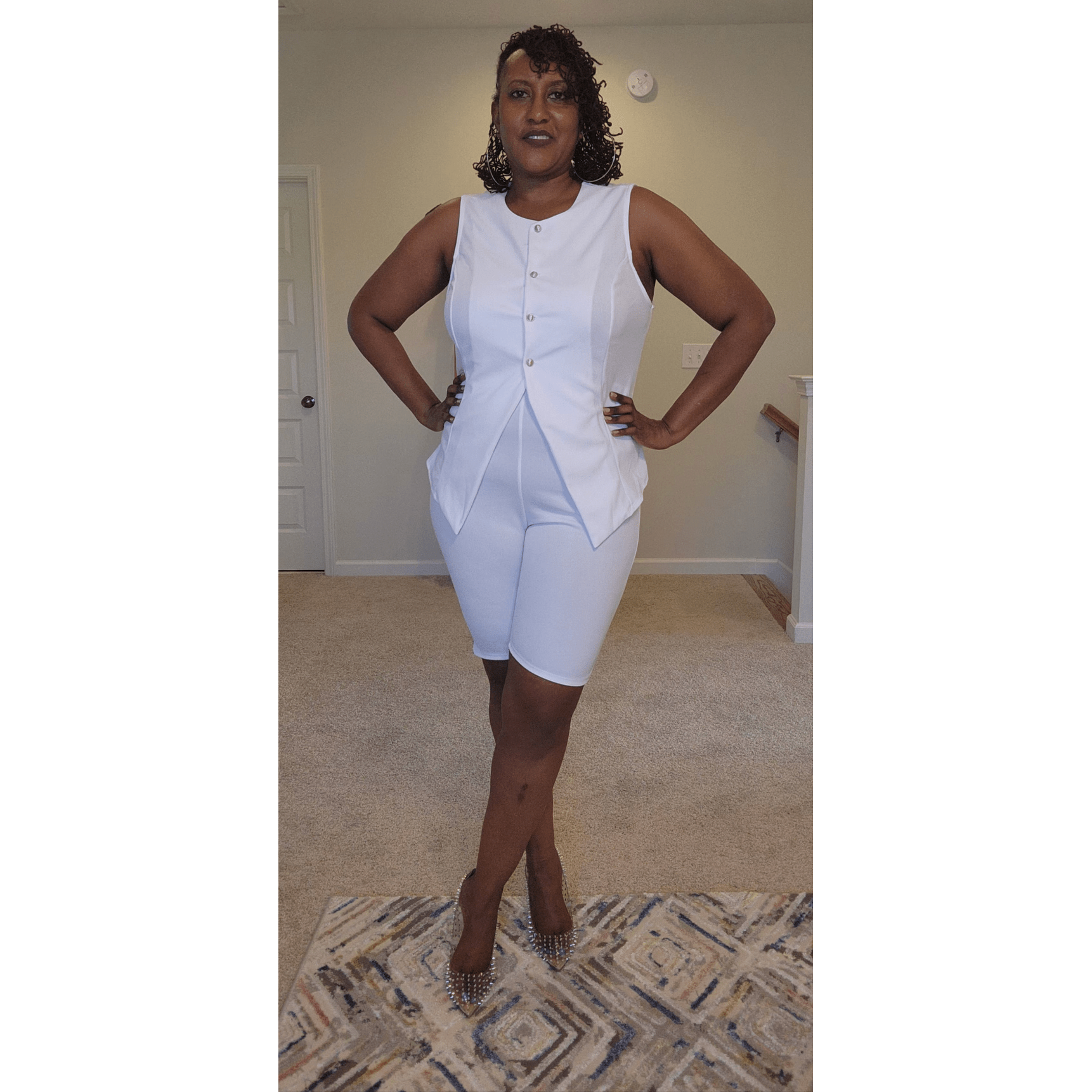 Plus Size Getting to Business Shorts Set - What A Diva Wears