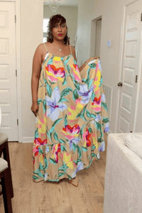 (Plus Size) Island Bloom Maxi Dress - What A Diva Wears Boutique