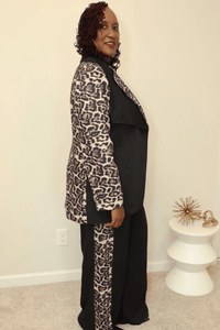 Plus size Leopard Business Suit/Set - What A Diva Wears Boutique