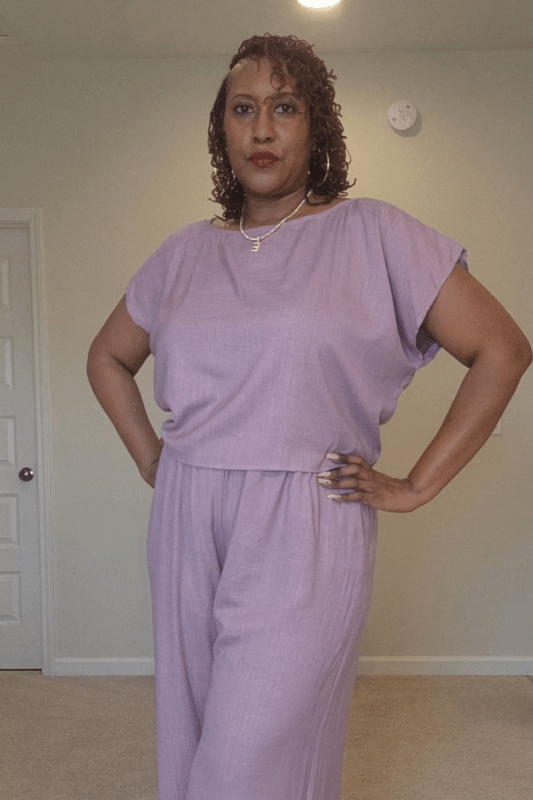 Plus Size Linen Hours Wide Leg pants set - What A Diva Wears Boutique
