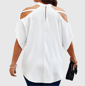 Plus Size open shoulder Blouse - What A Diva Wears