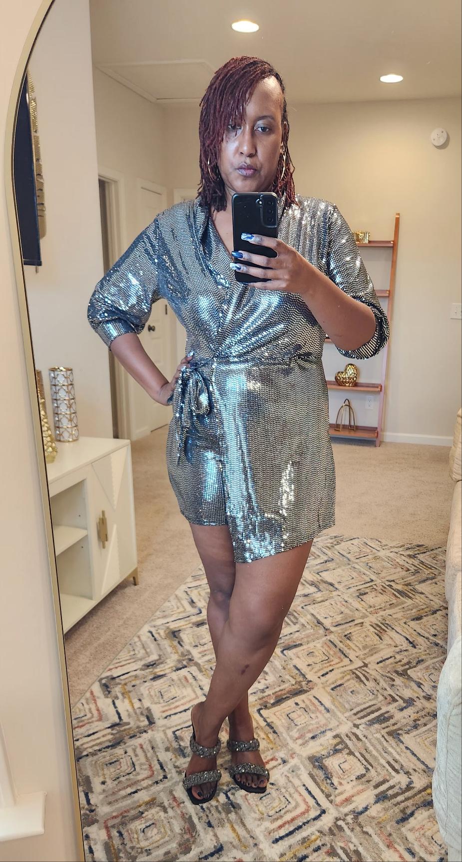 Plus Size Pretty Lady Sequin Romper - What A Diva Wears