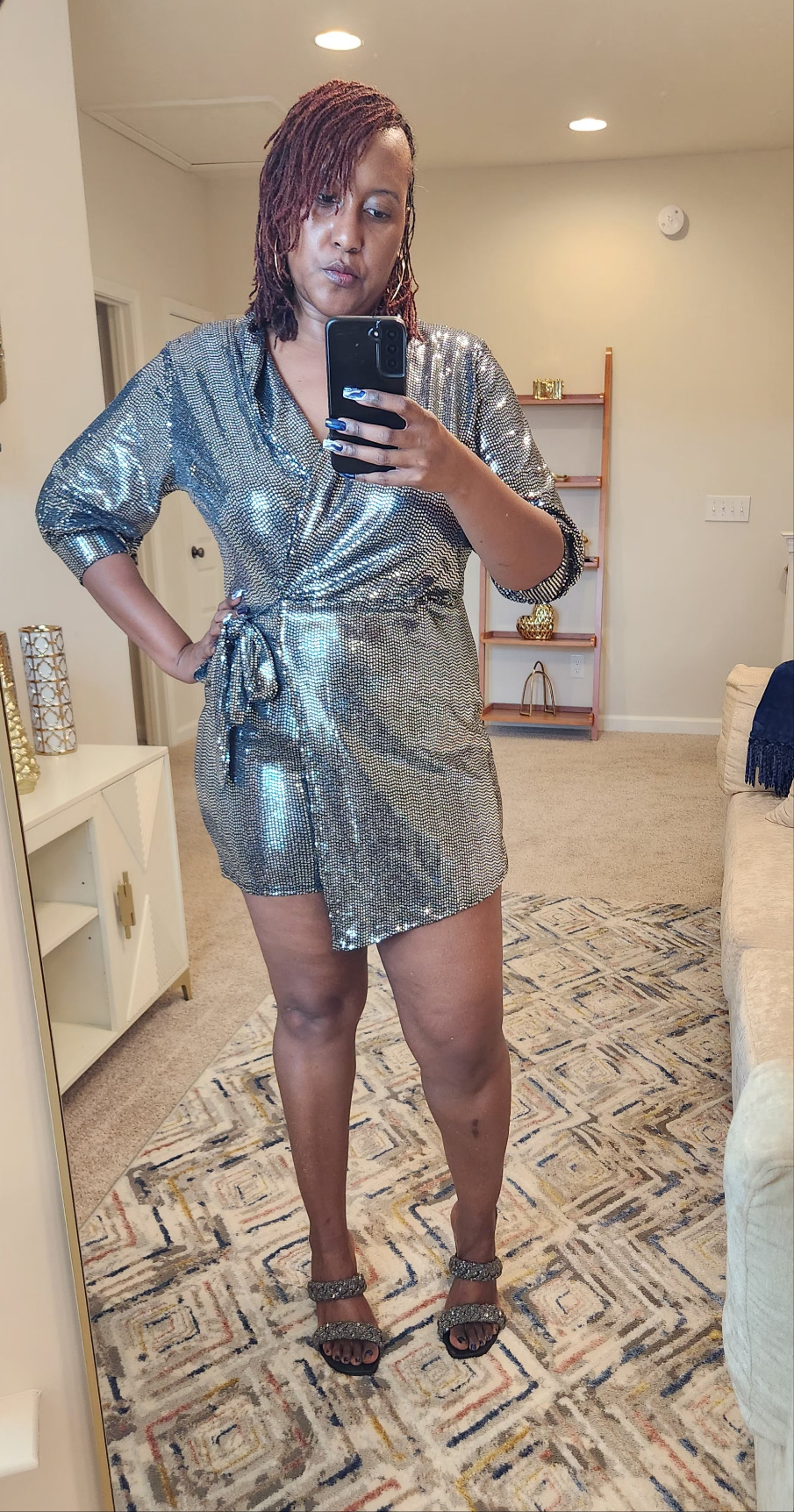 Plus Size Pretty Lady Sequin Romper - What A Diva Wears