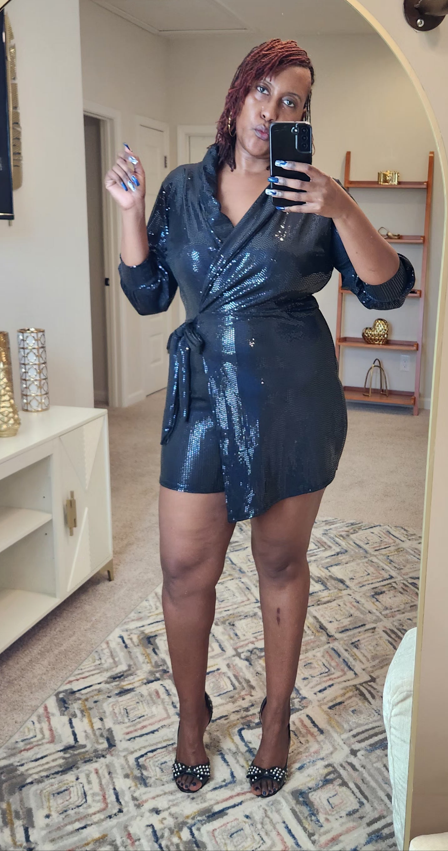 Plus Size Pretty Lady Sequin Romper - What A Diva Wears