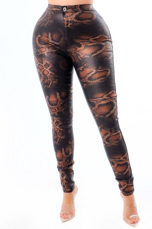 Plus Size Snake Scale Plus Size pants - What A Diva Wears