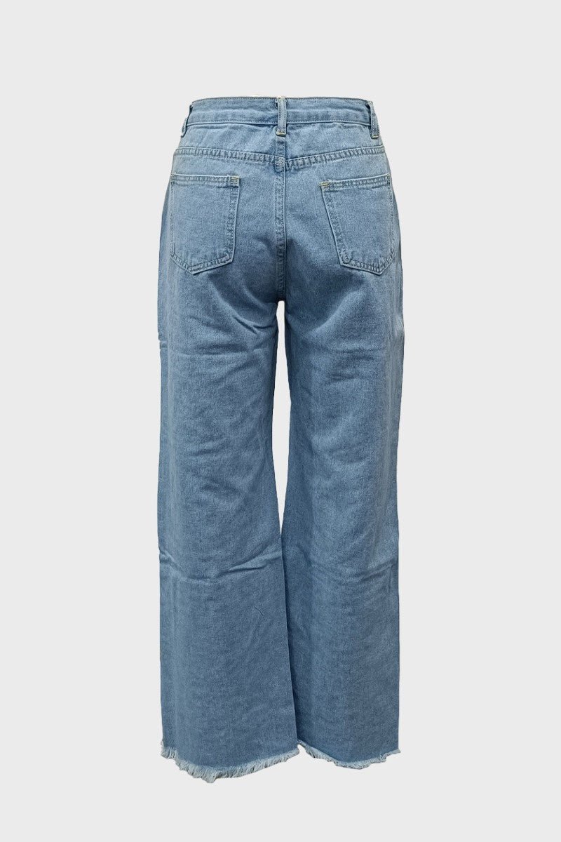 Ripped Straight Leg Jeans (Reg & Plus sizes) - What A Diva Wears