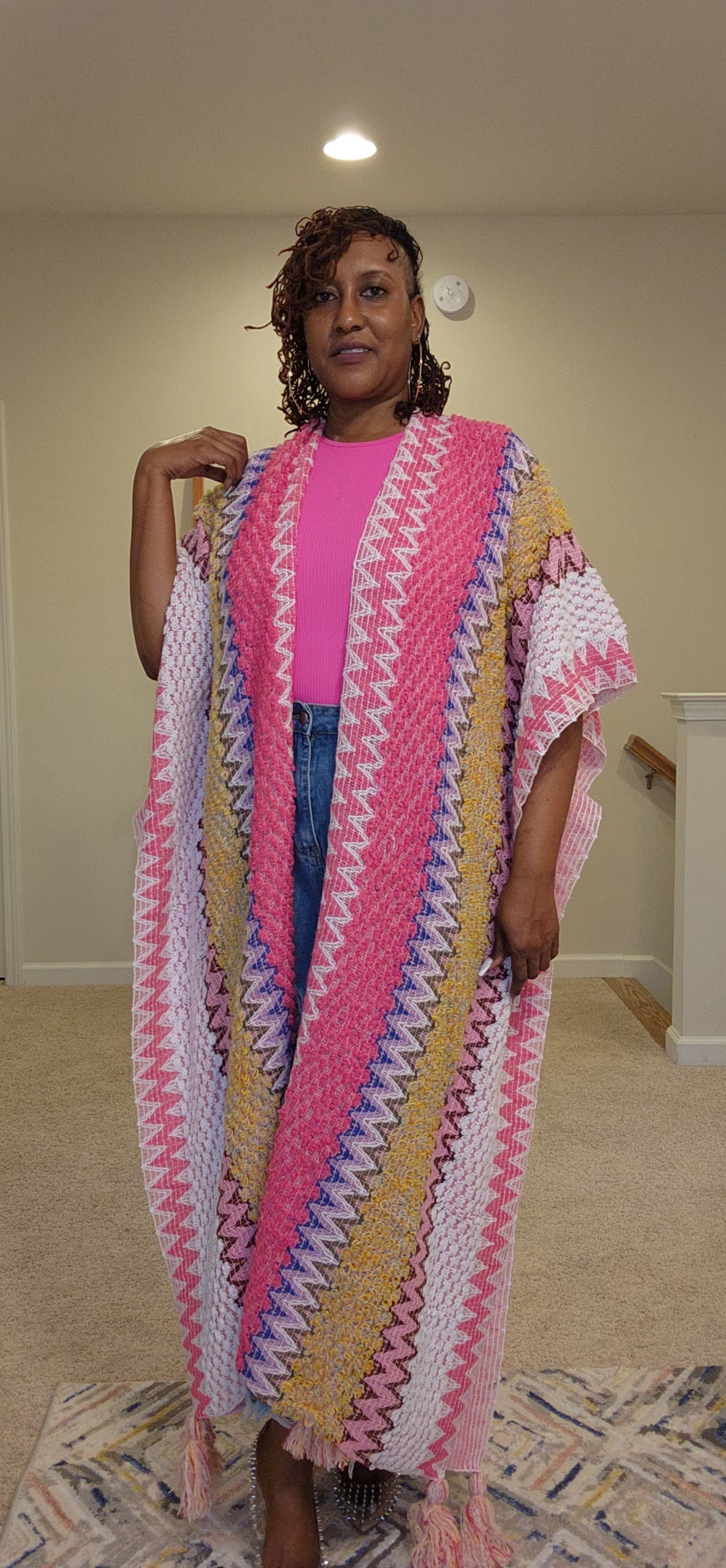 Cardigan Tassel Kimono (One Size)