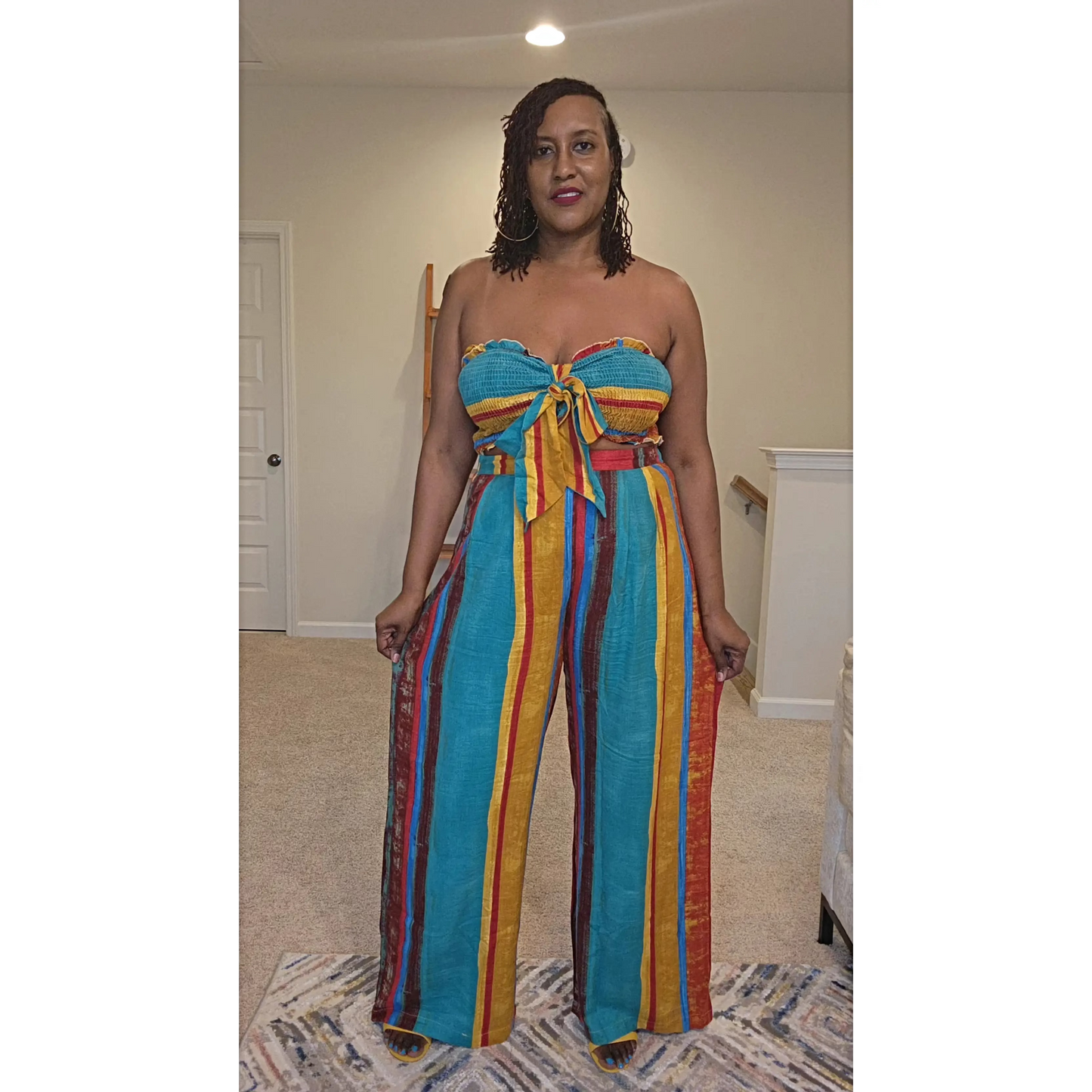 Smocked Front Bow Tie Set