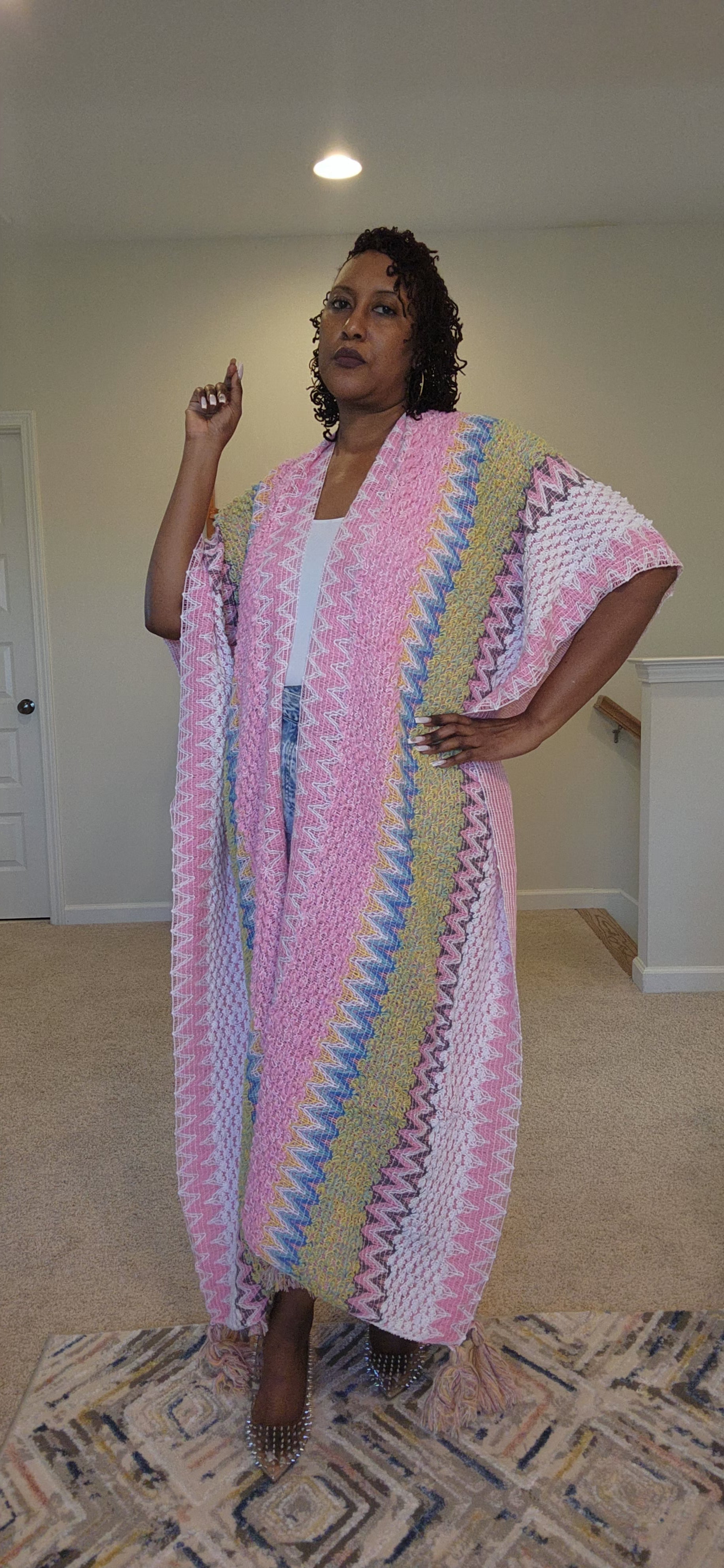 Cardigan Tassel Kimono (One Size)