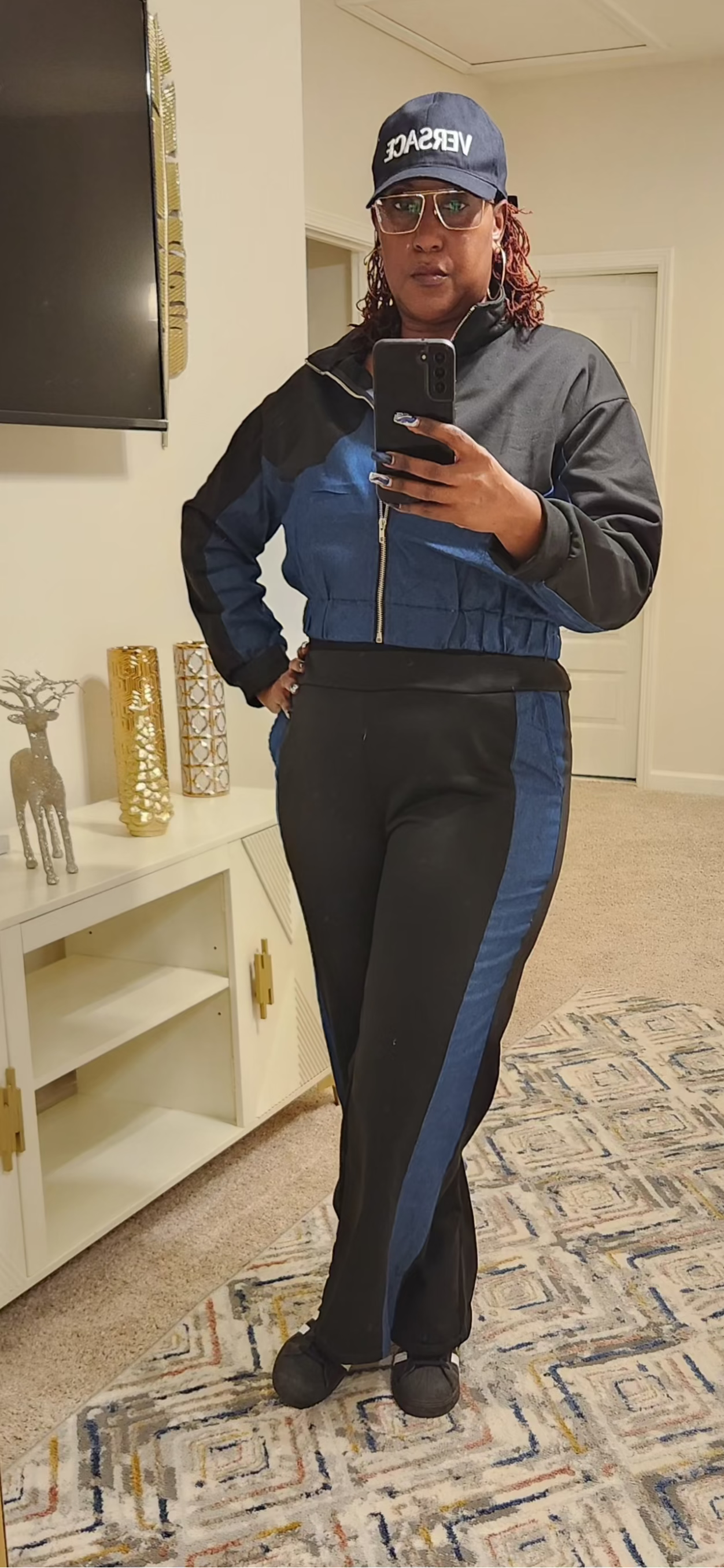 Denim Patchwork Set