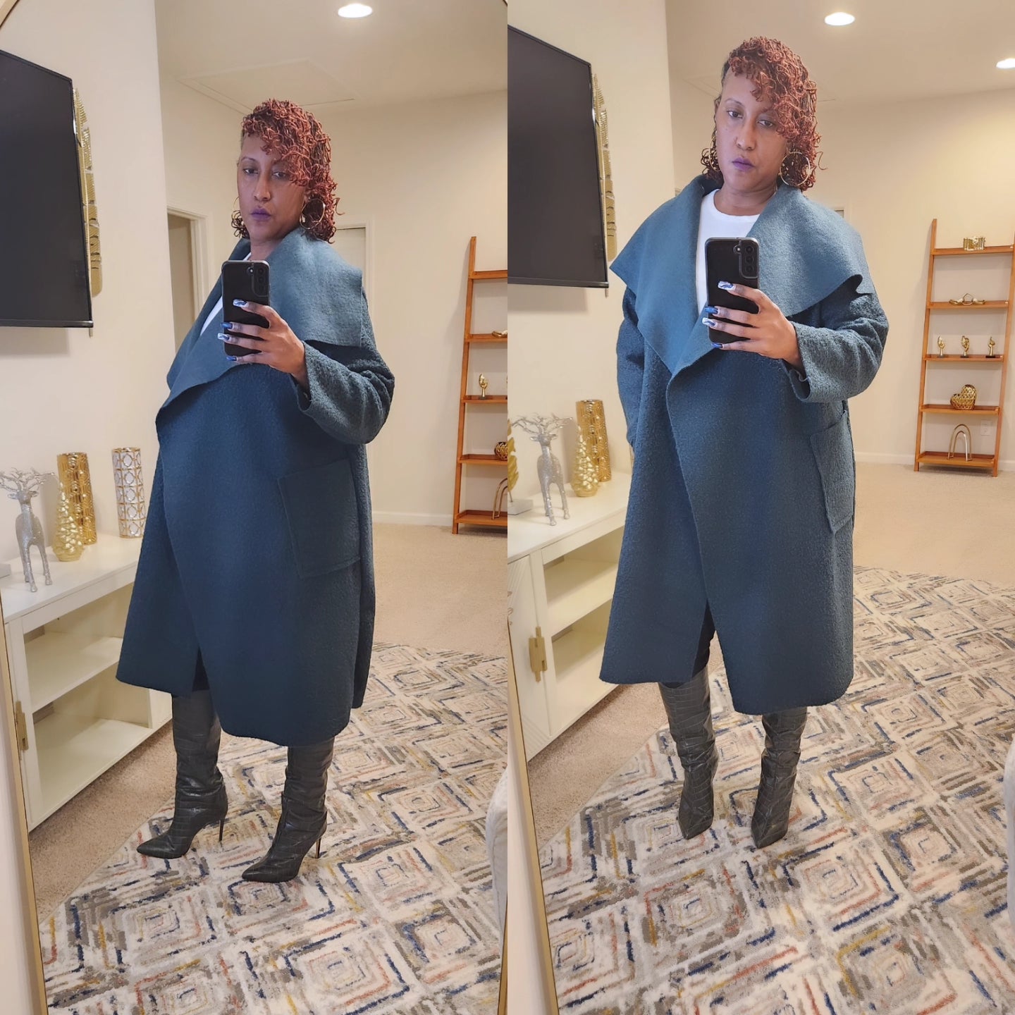 Draped Waterfall Coat (One Size)
