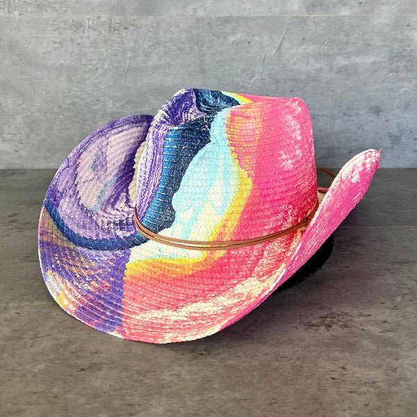 Tie Dye Cowboy Hats - What A Diva Wears