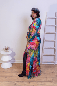 Vibrant Wrap Maxi Dress (Reg & Plus Sizes) - What A Diva Wears Boutique
